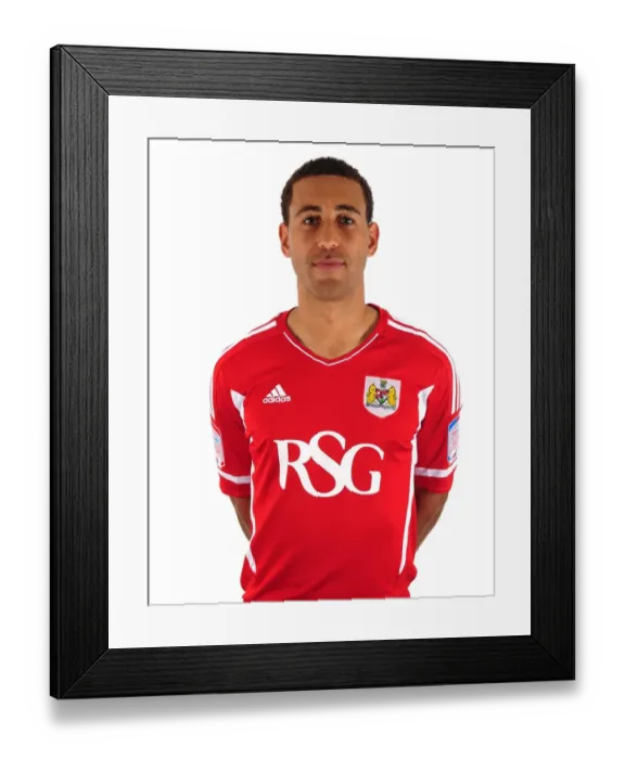 Framed Print : Bristol Citys Lewin Nyatanga Framed Print : Bristol Citys Lewin Nyatanga