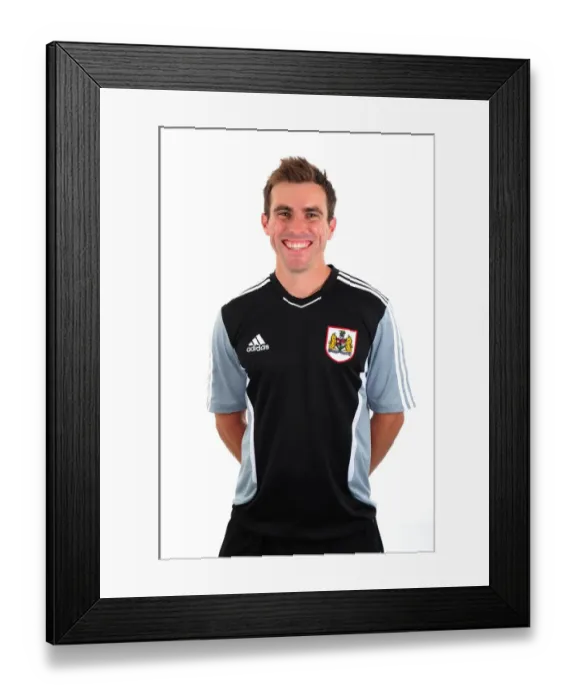 Framed Print : Bristol City FC: Season 11-12 - Focused Leadership: The First Team's Determined Gaze