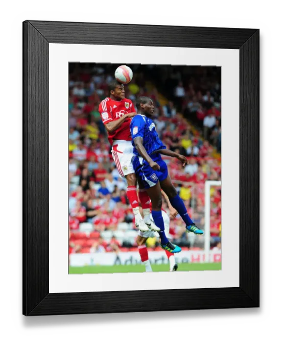 Framed Print : Bristol City vs Ipswich Town: Jordan Spence vs Jay Emmanuel-Thomas - Championship Clash at Ashton Gate Stadium (06 / 08 / 2011) Framed Print : Bristol City vs Ipswich Town: Jordan Spence vs Jay Emmanuel-Thomas - Championship Clash at Ashton Gate Stadium (06 / 08 / 2011)