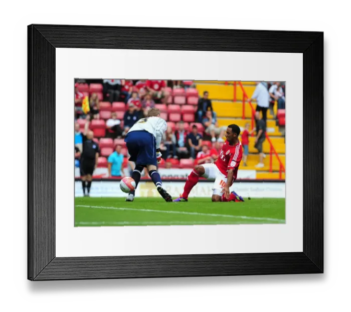 Framed Print : Bristol City's Offside Goal: Maynard's Disallowed Effort vs. Ipswich Town (Championship, 06 / 08 / 2011)