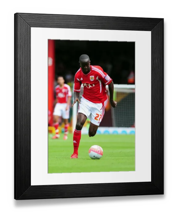 Framed Print : Determined Albert Adomah: Championship Showdown at Ashton Gate - Bristol City vs Ipswich Town (2011) Framed Print : Determined Albert Adomah: Championship Showdown at Ashton Gate - Bristol City vs Ipswich Town (2011)