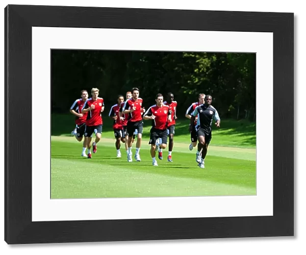 Bristol City players return for their first day of training