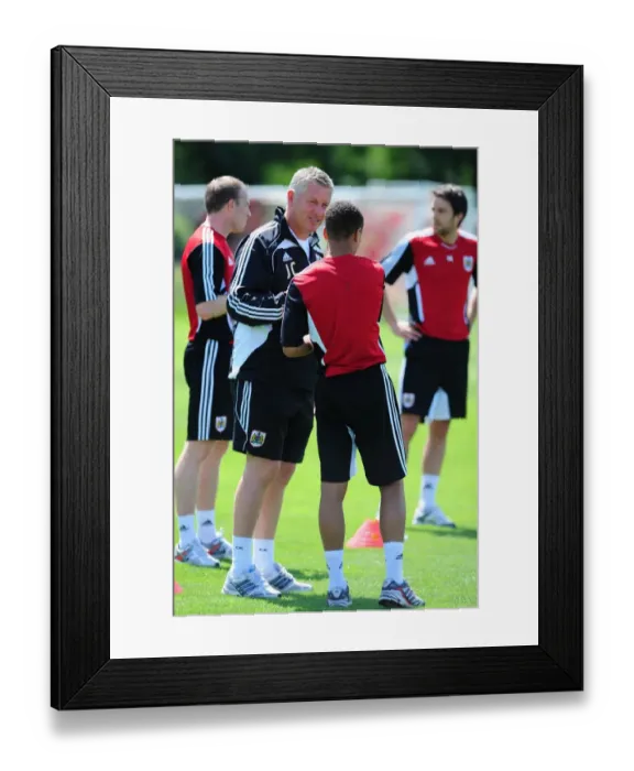 Framed Print : Bristol City First Team: Gearing Up for Season 11-12 - Pre-season Training