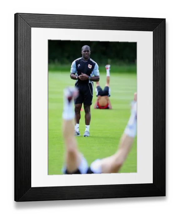 Framed Print : Bristol City First Team: Pre-season Training 2011-12 - Gearing Up for the New Season