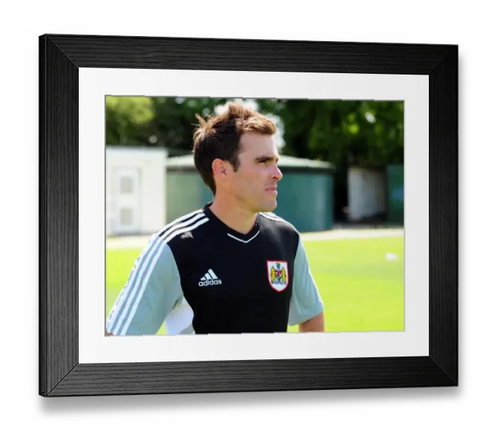 Framed Print : Bristol City First Team: Pre-Season Training - Gearing Up for Season 11-12