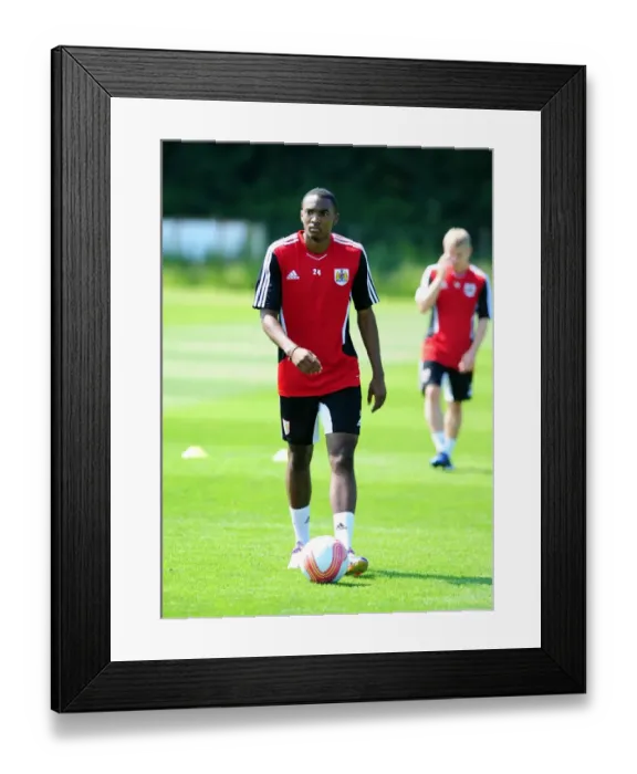 Framed Print : Marlon Jackson in Focus: Pre-season Training with Bristol City FC Framed Print : Marlon Jackson in Focus: Pre-season Training with Bristol City FC