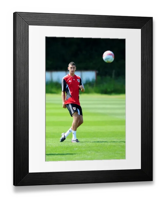 Framed Print : Bristol City's James Wilson: Focused and Ready for Pre-Season Training Framed Print : Bristol City's James Wilson: Focused and Ready for Pre-Season Training
