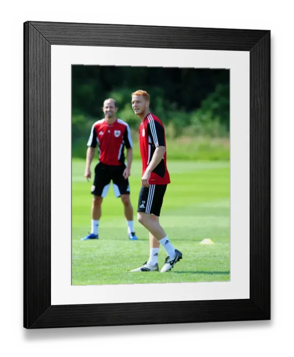 Framed Print : Bristol City's Ryan Taylor: Gearing Up for Intense Pre-Season Training