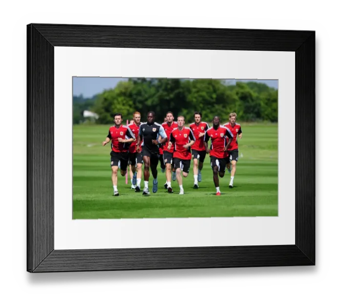 Framed Print : Bristol City First Team: Gearing Up for Season 11-12 - Pre-Season Training Framed Print : Bristol City First Team: Gearing Up for Season 11-12 - Pre-Season Training