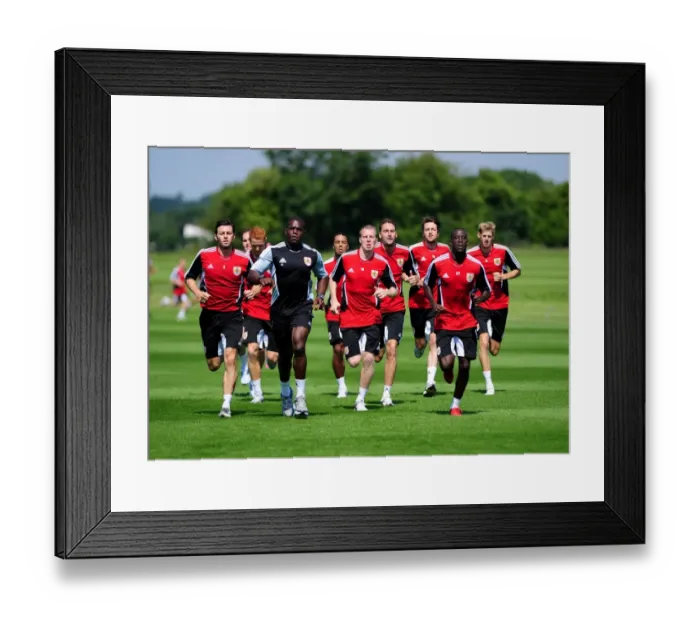 Framed Print : Bristol City First Team: Gearing Up for the 2011-12 Season - Intense Pre-season Training Framed Print : Bristol City First Team: Gearing Up for the 2011-12 Season - Intense Pre-season Training
