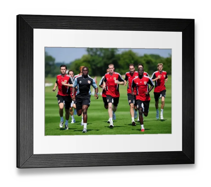 Framed Print : Bristol City First Team: Gearing Up for the 2011-12 Season - Pre-season Training Framed Print : Bristol City First Team: Gearing Up for the 2011-12 Season - Pre-season Training