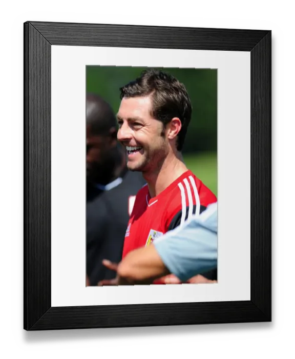 Framed Print : Jamie McAllister: Unyielding Determination in Bristol City FC's Pre-Season Training