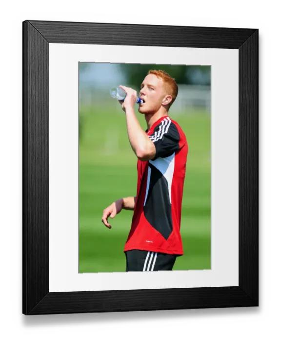 Framed Print : Gearing Up: Ryan Taylor's Pre-Season Training Intensity with Bristol City Framed Print : Gearing Up: Ryan Taylor's Pre-Season Training Intensity with Bristol City