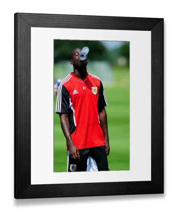 Framed Print : Albert Adomah: Brilliantly Focused during Bristol City's Pre-season Training