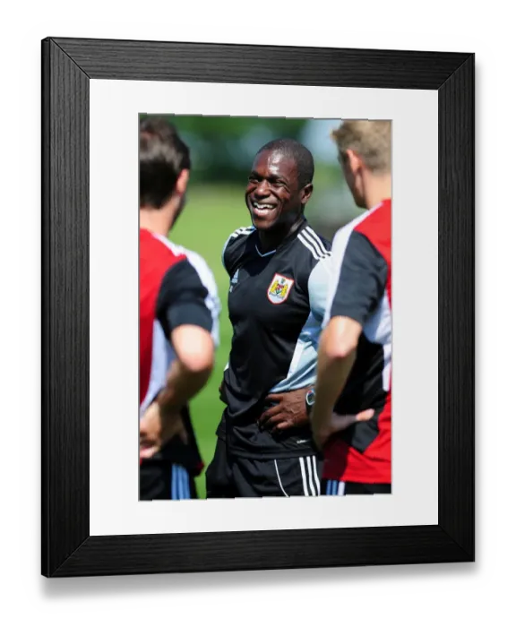 Framed Print : Bristol City First Team: Pre-Season Training - Gearing Up for Season 11-12