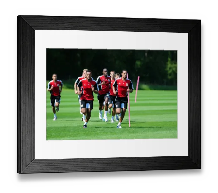Framed Print : Bristol City First Team: Pre-season Training 2011-12 - Gearing Up for the New Season Framed Print : Bristol City First Team: Pre-season Training 2011-12 - Gearing Up for the New Season