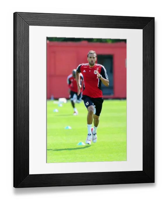 Framed Print : Bristol City's Liam Fontaine: Ready for Pre-Season Training Framed Print : Bristol City's Liam Fontaine: Ready for Pre-Season Training