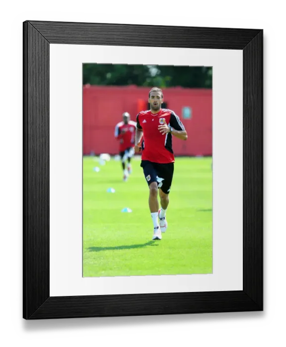 Framed Print : Bristol City FC: Liam Fontaine Readies for Pre-Season Training Framed Print : Bristol City FC: Liam Fontaine Readies for Pre-Season Training
