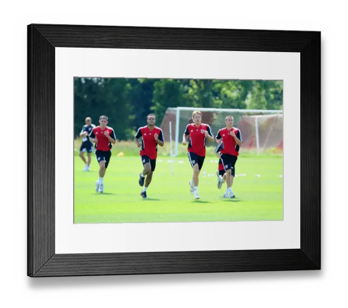 Framed Print : Gearing Up: Bristol City First Team - Pre-Season Training 2011-12 Framed Print : Gearing Up: Bristol City First Team - Pre-Season Training 2011-12