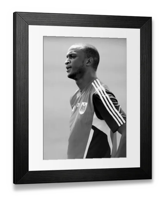 Framed Print : Bristol City's Kalifa Cisse: Gearing Up for Pre-Season Training Framed Print : Bristol City's Kalifa Cisse: Gearing Up for Pre-Season Training