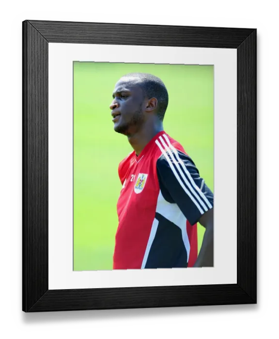 Framed Print : Kalifa Cisse of Bristol City: Gearing Up for Pre-Season Training Framed Print : Kalifa Cisse of Bristol City: Gearing Up for Pre-Season Training