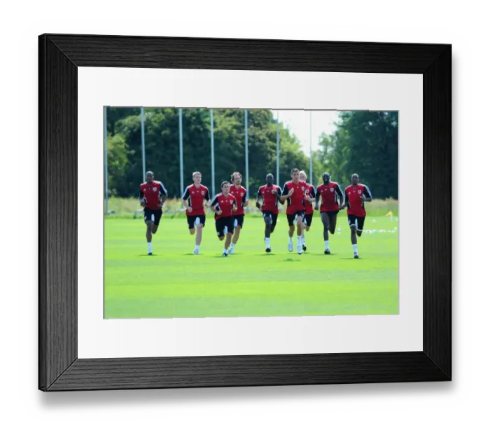 Framed Print : Bristol City First Team: Pre-season Training 2011-12 - Gearing Up for the New Season Framed Print : Bristol City First Team: Pre-season Training 2011-12 - Gearing Up for the New Season