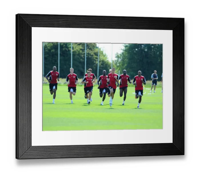 Framed Print : Bristol City First Team: Pre-Season Training 2011-12 - Gearing Up for the New Season Framed Print : Bristol City First Team: Pre-Season Training 2011-12 - Gearing Up for the New Season