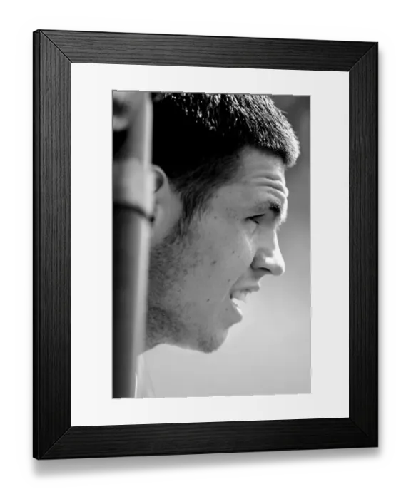 Framed Print : Lewis Carey of Bristol City: Focused at Pre-season Training