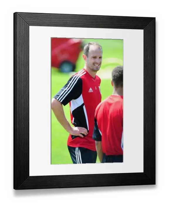 Framed Print : Bristol City FC: Captain Louis Carey Kicks Off Pre-Season Training Framed Print : Bristol City FC: Captain Louis Carey Kicks Off Pre-Season Training