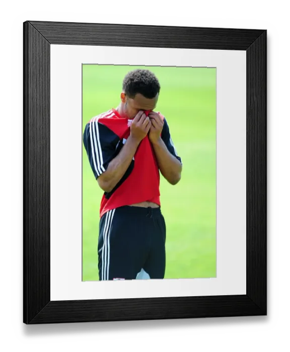 Framed Print : Bristol City Football Club: Aaron Holland's Focused Pre-Season Training Framed Print : Bristol City Football Club: Aaron Holland's Focused Pre-Season Training