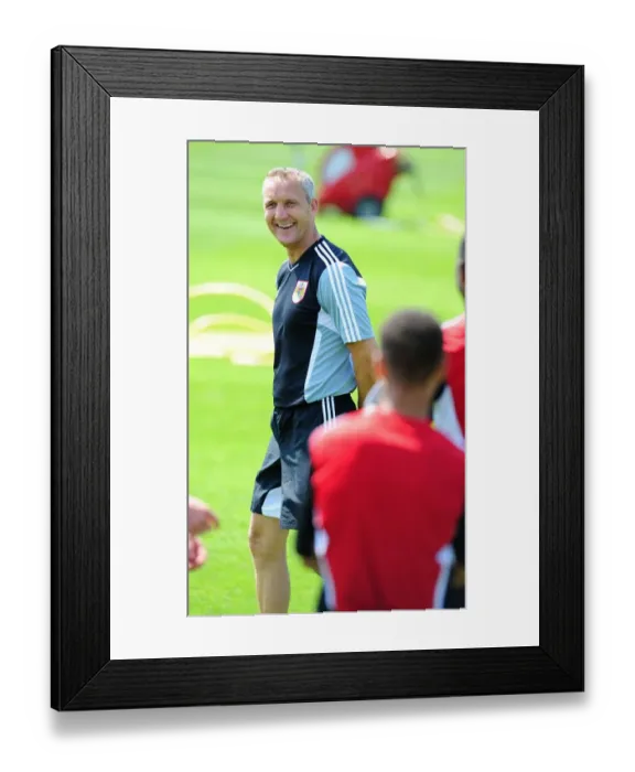 Framed Print : Bristol City FC: Keith Miljen Leads Intense Pre-Season Training Framed Print : Bristol City FC: Keith Miljen Leads Intense Pre-Season Training