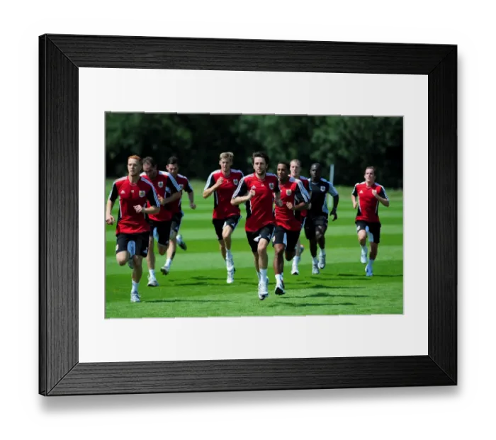 Framed Print : Gearing Up: Bristol City First Team's 2011-12 Pre-Season Training Framed Print : Gearing Up: Bristol City First Team's 2011-12 Pre-Season Training