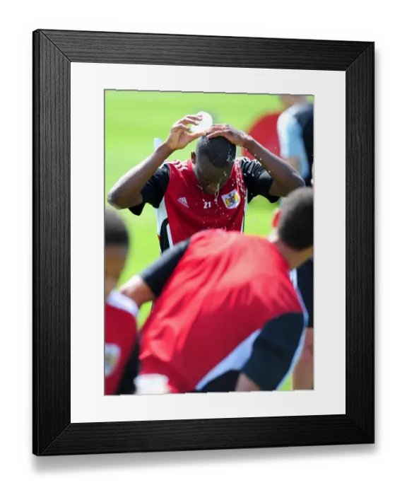 Framed Print : Bristol City Football Club: Kalifa Cisse's Focused Pre-Season Training Framed Print : Bristol City Football Club: Kalifa Cisse's Focused Pre-Season Training