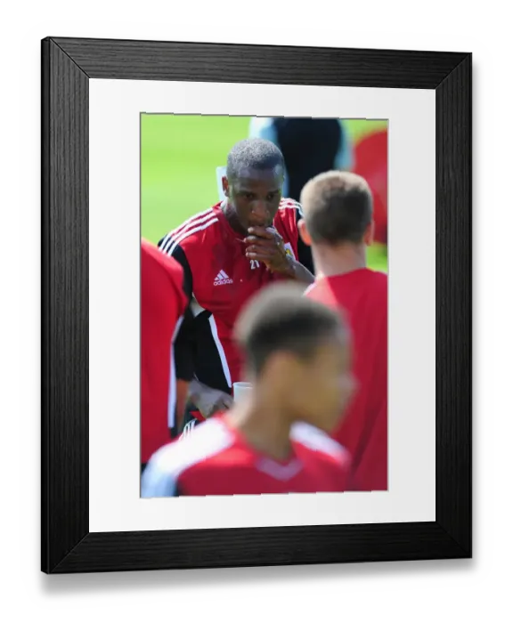 Framed Print : Bristol City FC: Kalifa Cisse's Unwavering Focus during Pre-Season Training Framed Print : Bristol City FC: Kalifa Cisse's Unwavering Focus during Pre-Season Training