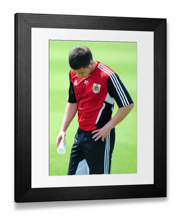 Framed Print : Bristol City's Lewis Carey: Gearing Up for the New Football Season - Intense Pre-season Training Framed Print : Bristol City's Lewis Carey: Gearing Up for the New Football Season - Intense Pre-season Training