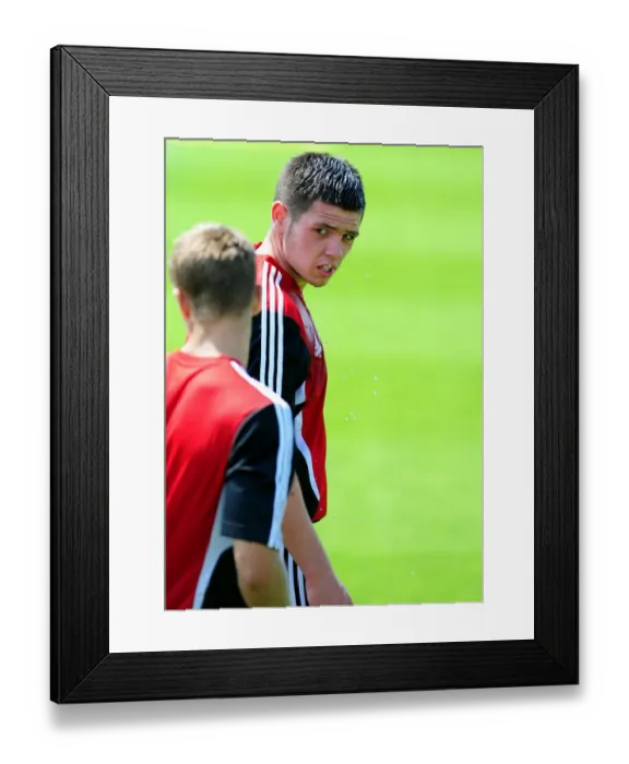 Framed Print : Bristol City's Lewis Carey in Focus: Pre-Season Training Intensity Framed Print : Bristol City's Lewis Carey in Focus: Pre-Season Training Intensity