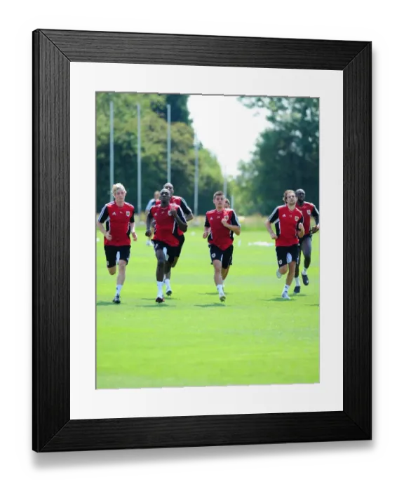 Framed Print : Bristol City First Team: Pre-season Training 2011-12 - Gearing Up for the New Season Framed Print : Bristol City First Team: Pre-season Training 2011-12 - Gearing Up for the New Season
