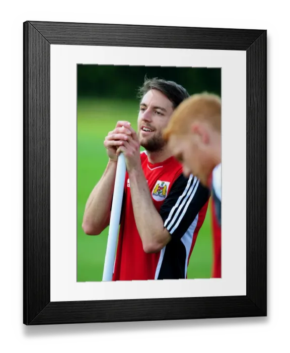 Framed Print : Bristol City's Cole Skuse: A Focused Figure in Pre-season Training Framed Print : Bristol City's Cole Skuse: A Focused Figure in Pre-season Training