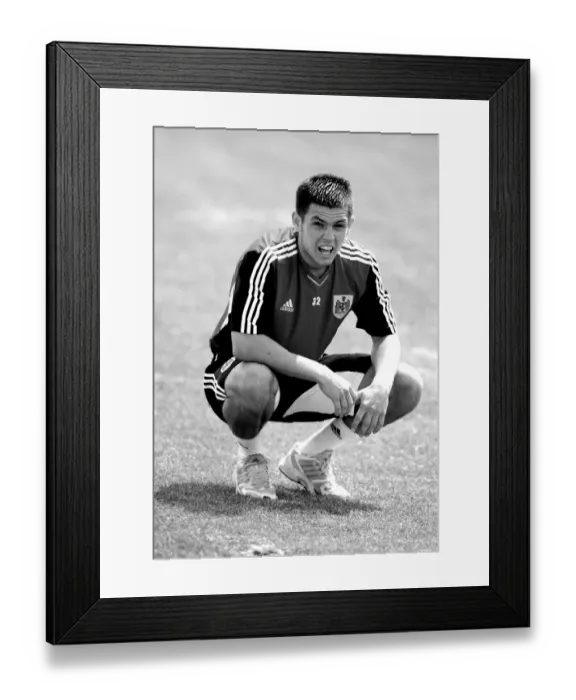Framed Print : Bristol City FC: Lewis Carey in Deep Focus during Pre-season Training