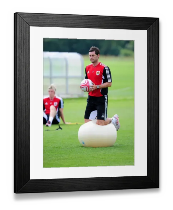 Framed Print : Jamie McAllister: Unyielding Determination in Bristol City FC's Pre-Season Training Framed Print : Jamie McAllister: Unyielding Determination in Bristol City FC's Pre-Season Training