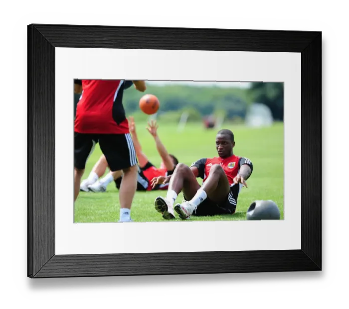 Framed Print : Gearing Up: Kalifa Cisse's Intense Pre-Season Training with Bristol City Framed Print : Gearing Up: Kalifa Cisse's Intense Pre-Season Training with Bristol City
