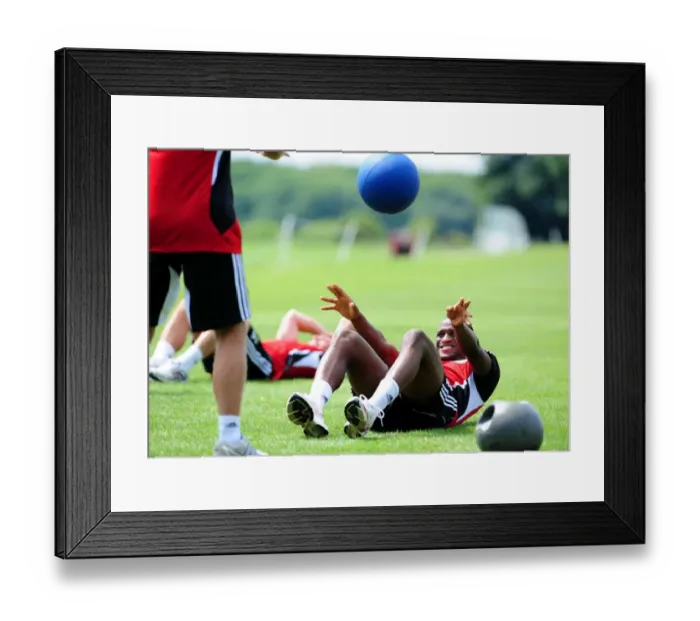 Framed Print : Bristol City FC: Kalifa Cisse's Unwavering Commitment in Pre-Season Training