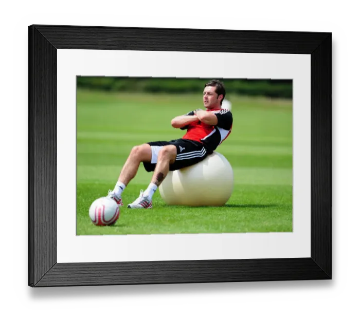 Framed Print : Jamie McAllister: Unyielding Determination in Bristol City FC's Pre-Season Training Framed Print : Jamie McAllister: Unyielding Determination in Bristol City FC's Pre-Season Training