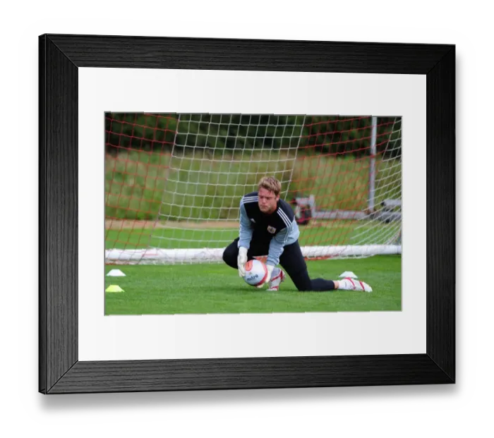 Framed Print : Dean Gerken of Bristol City: Focused during Pre-Season Training