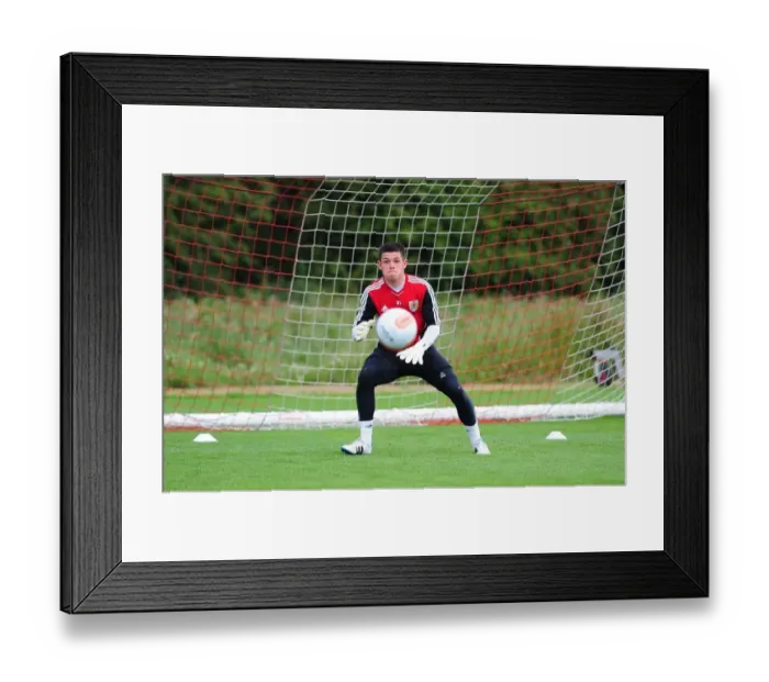 Framed Print : Bristol City FC: Lewis Carey's Focused Pre-Season Training Framed Print : Bristol City FC: Lewis Carey's Focused Pre-Season Training