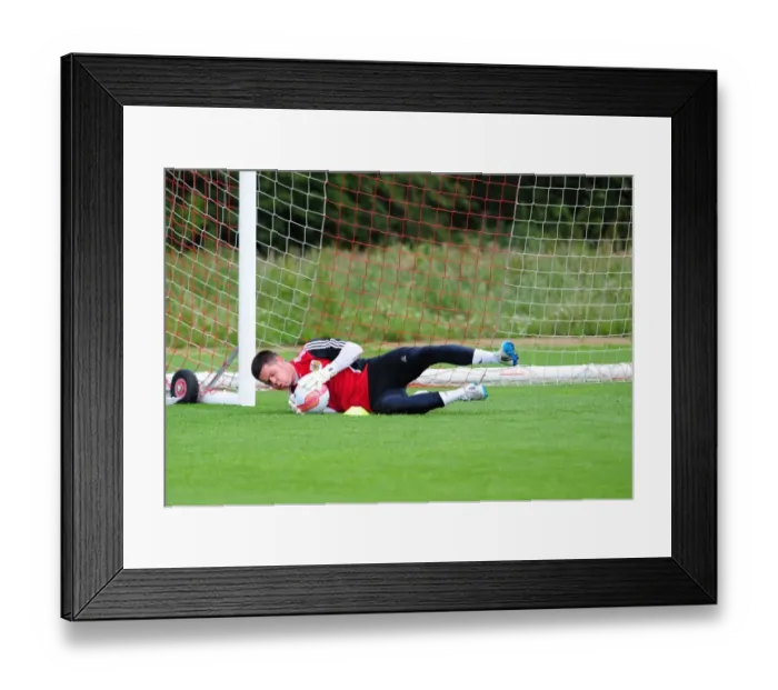 Framed Print : Bristol City's Lewis Carey: Deep in Concentration during Pre-season Training Framed Print : Bristol City's Lewis Carey: Deep in Concentration during Pre-season Training