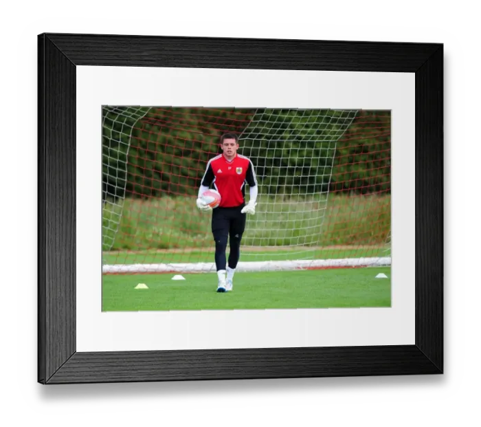 Framed Print : Bristol City FC: Lewis Carey's Intense Pre-Season Training Focus Framed Print : Bristol City FC: Lewis Carey's Intense Pre-Season Training Focus