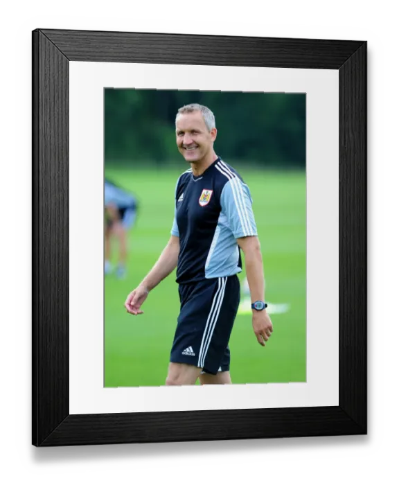 Framed Print : Bristol City FC: Manager Keith Miljen in Action during Pre-Season Training Framed Print : Bristol City FC: Manager Keith Miljen in Action during Pre-Season Training