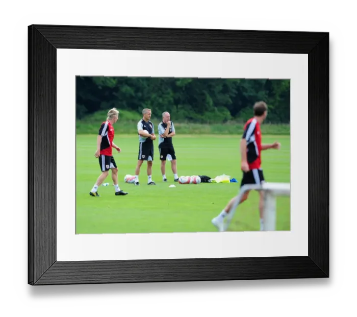 Framed Print : Keith Miljen in Action: Bristol City Manager at Pre-Season Training Framed Print : Keith Miljen in Action: Bristol City Manager at Pre-Season Training