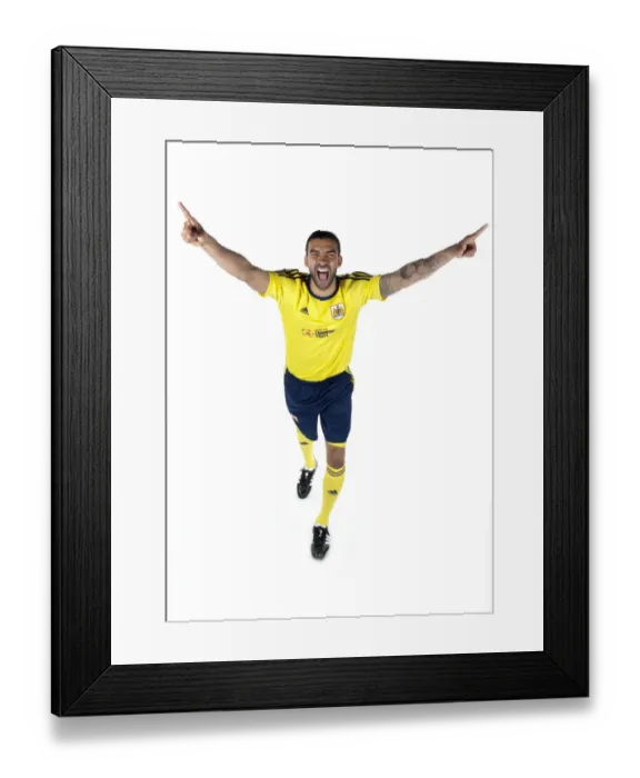 Framed Print : Bristol City First Team: Unveiling the New Kits for Season 11-12